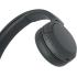 Sony CH520 Wireless Headphones, Bluetooth 5.2, 2.4GHz Band Frequency, Up to 40 Hours Continuous Communications, Up to 3 Hours Charing Time, Black